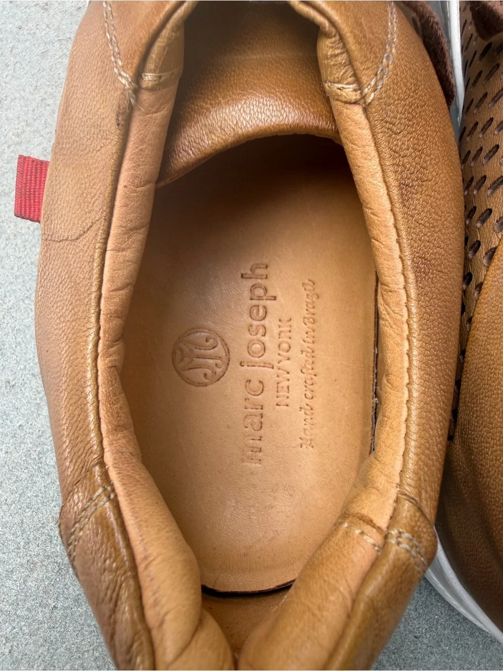 MARC JOSEPH NY Mens Leather Brazil Brown Men's Shoes - Size 10